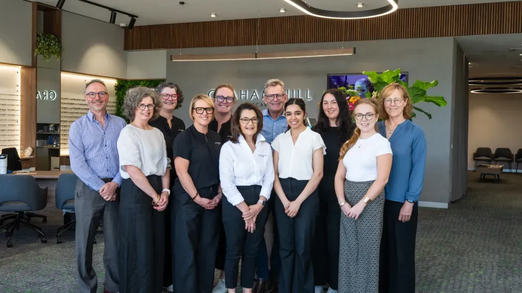 Mark DePaola (left) and the team at Graham Hill Eyecare.